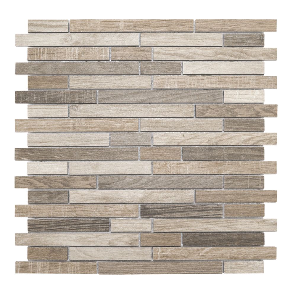 Mosaico BRICK WOOD-1  porcellanatomosaik