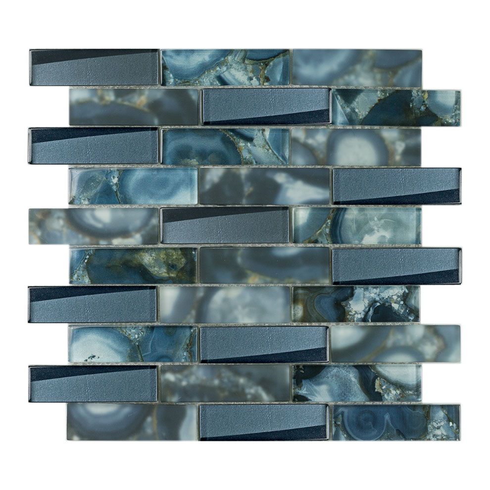 BRICK 2,8 AGATA-1 azzurro  Glasmozaïek 