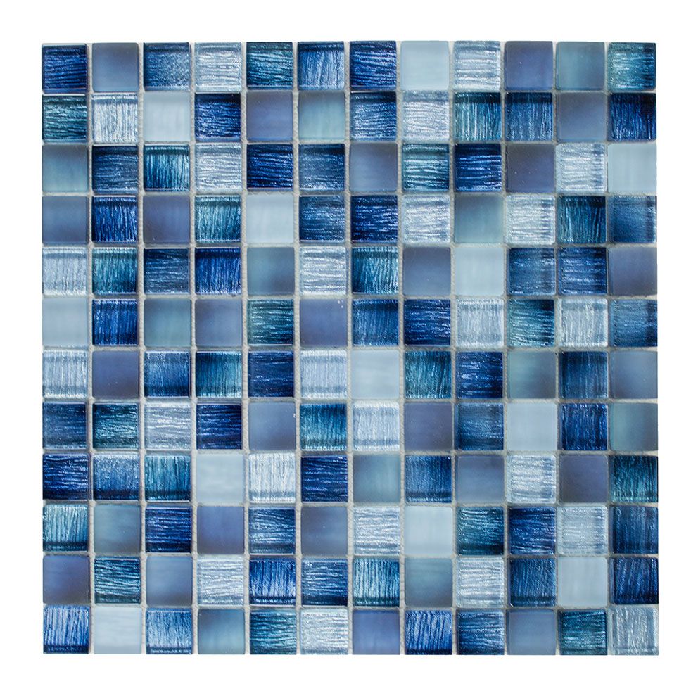 2.3x2.3 LINO-2 blauw glzd/mat Glasmozaïek 2.3x2.3 LINO-2 blauw glzd/mat Glasmozaïek