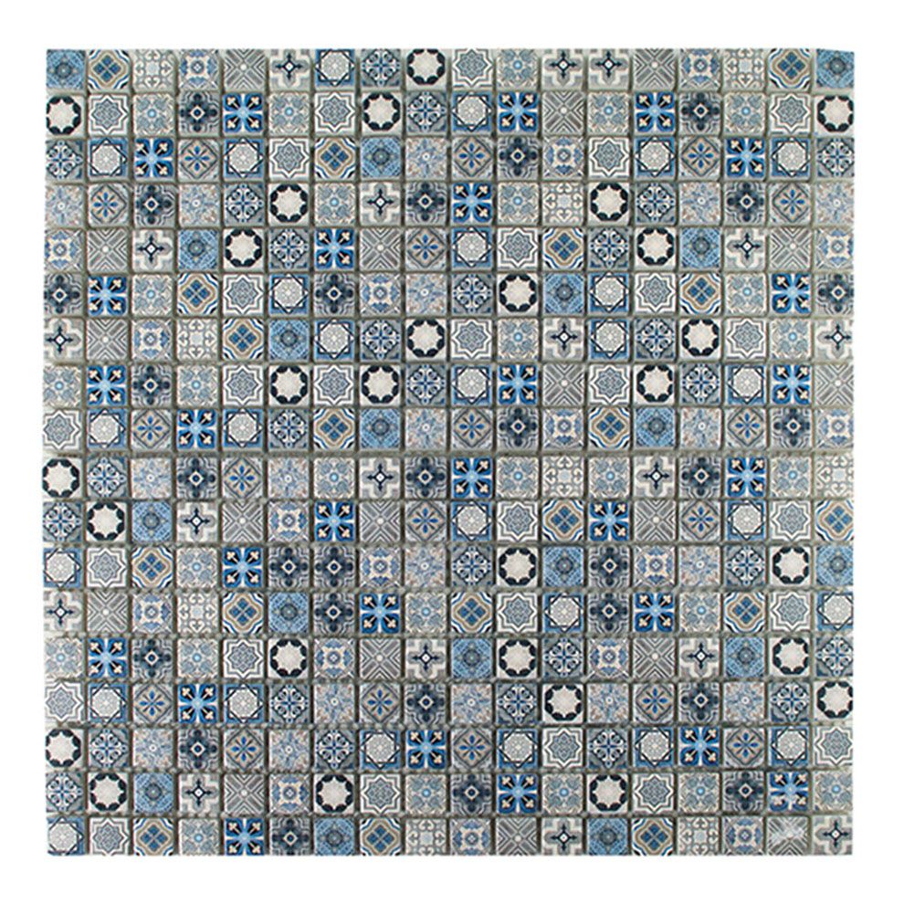 1,5x1,5 MONO-1  beige/azzurro glasmozaïek
