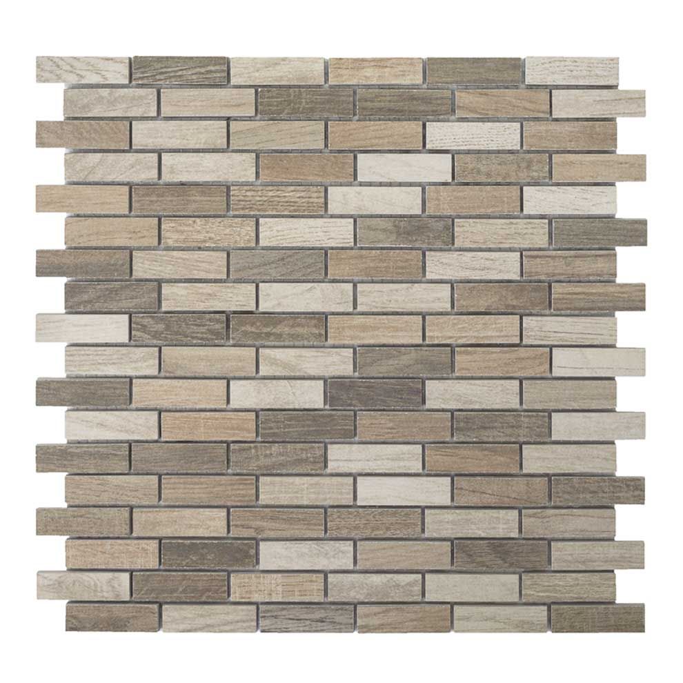 Mosaico MATTONE WOOD-1  porcellanatomosaik