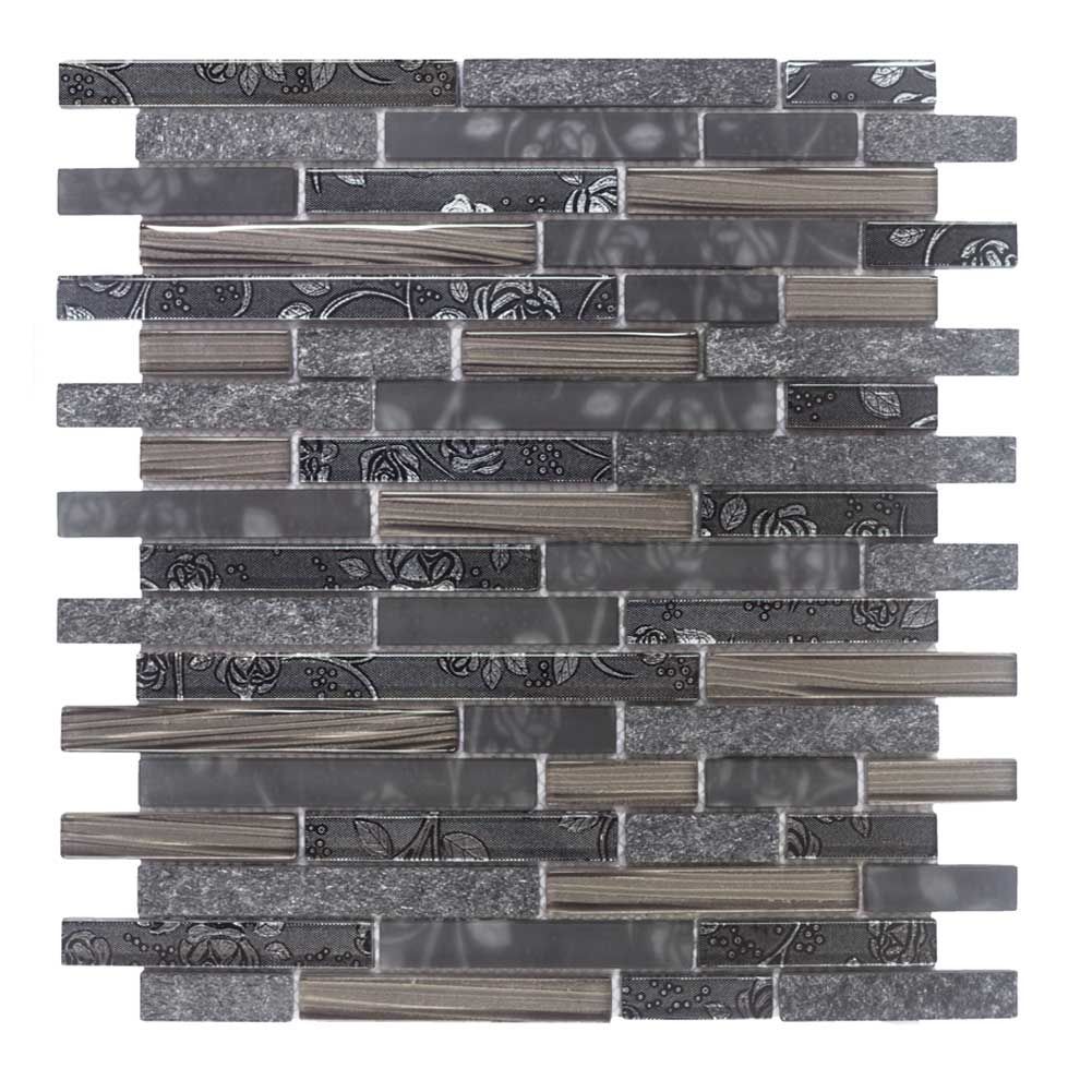 BRICK 1.5 FIORE-1 nero Materiaal-Mix
