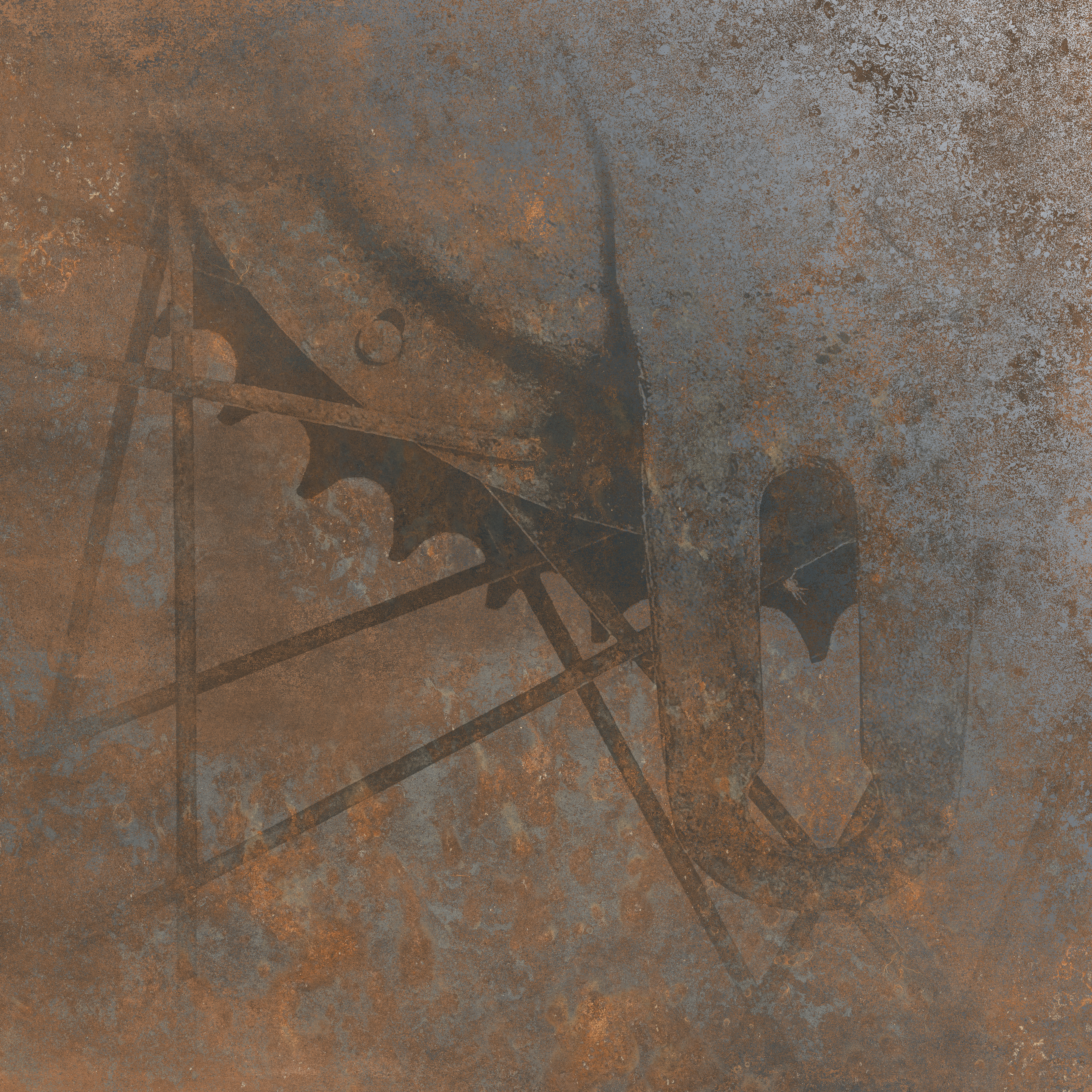 FERRAN rust Decor I  60x60
