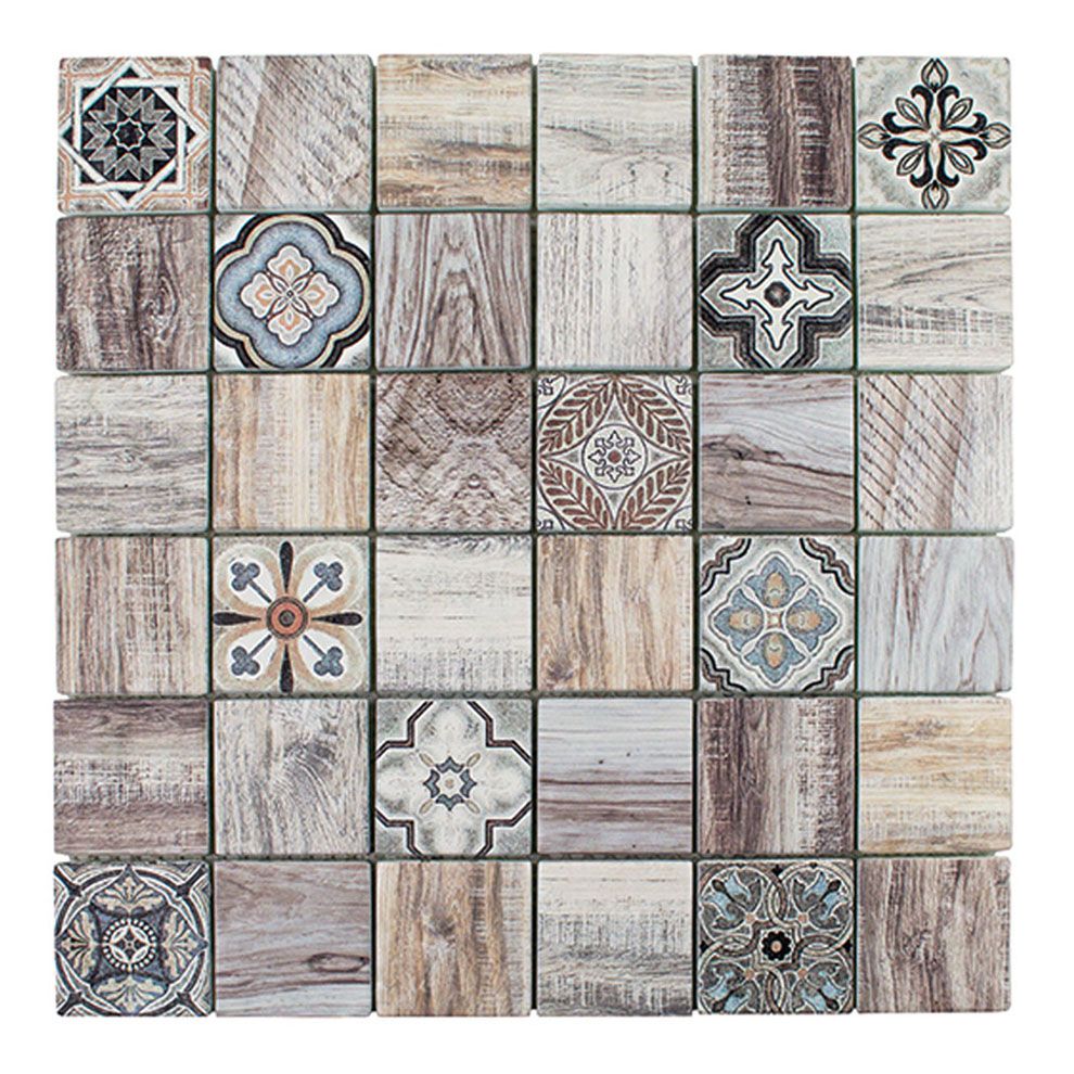 Modo BOSCO-2 4,8x4,8 beige Glasmozaïek 