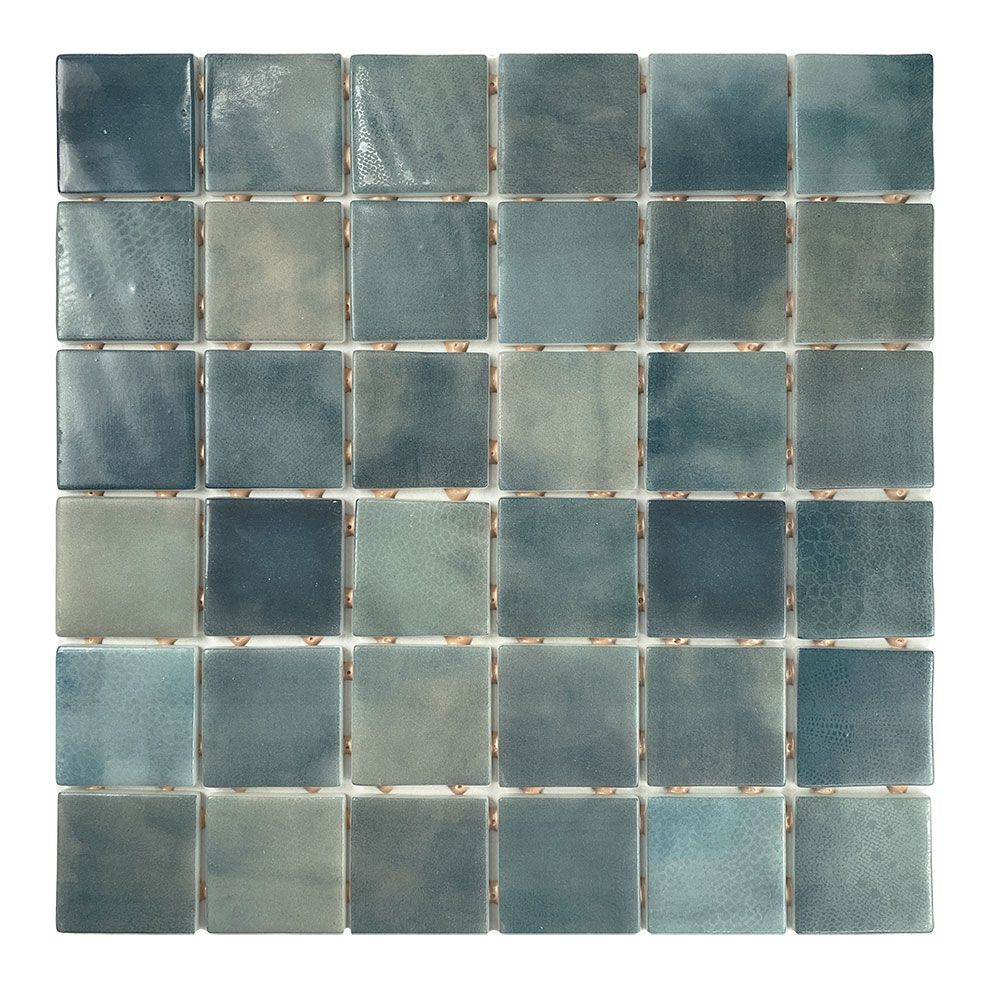 MARE-1 5x5 blauw glzd,/mat  Glasmozaïek 