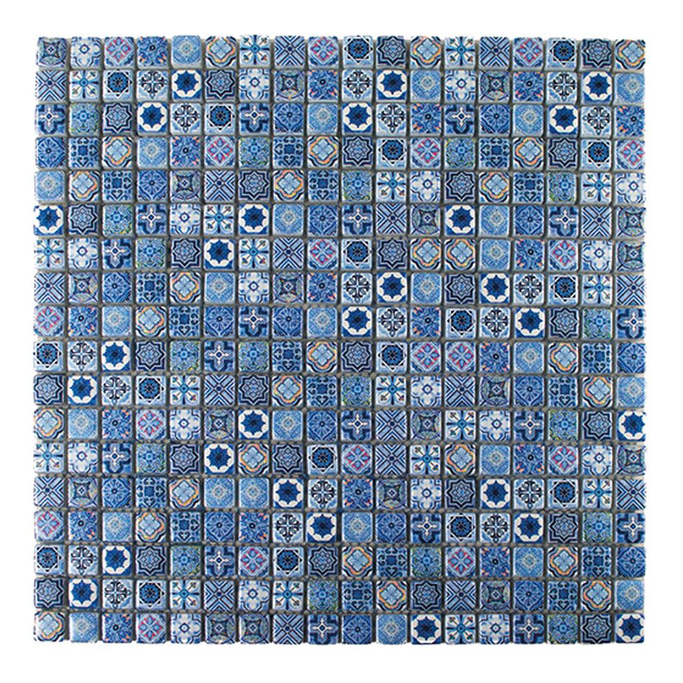 1,5x1,5 MONO-5 azzurro glasmozaïek