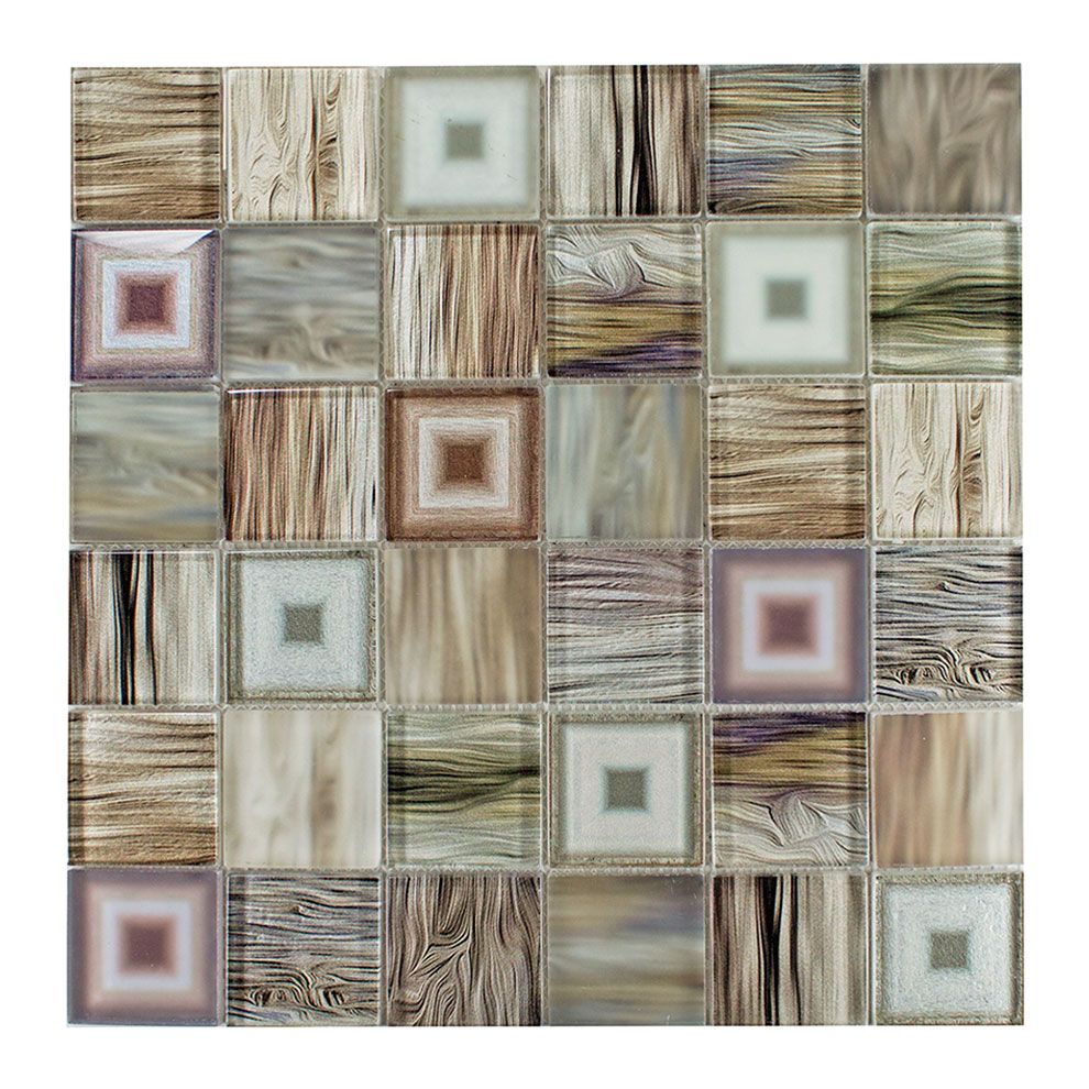 FINO-2 4,8x4,8 beige glzd,/mat glasmozaïek