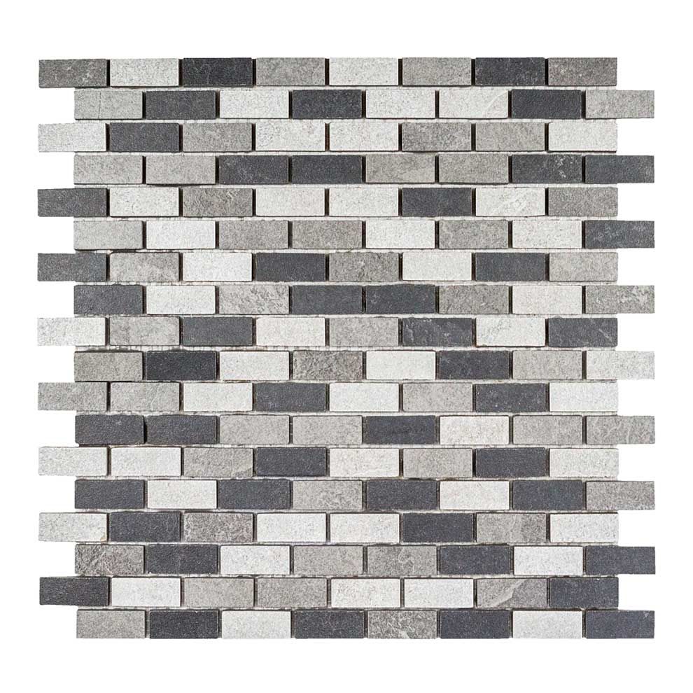 Mosaico BRICK LOOP-1 grigio porcellanatomosaik