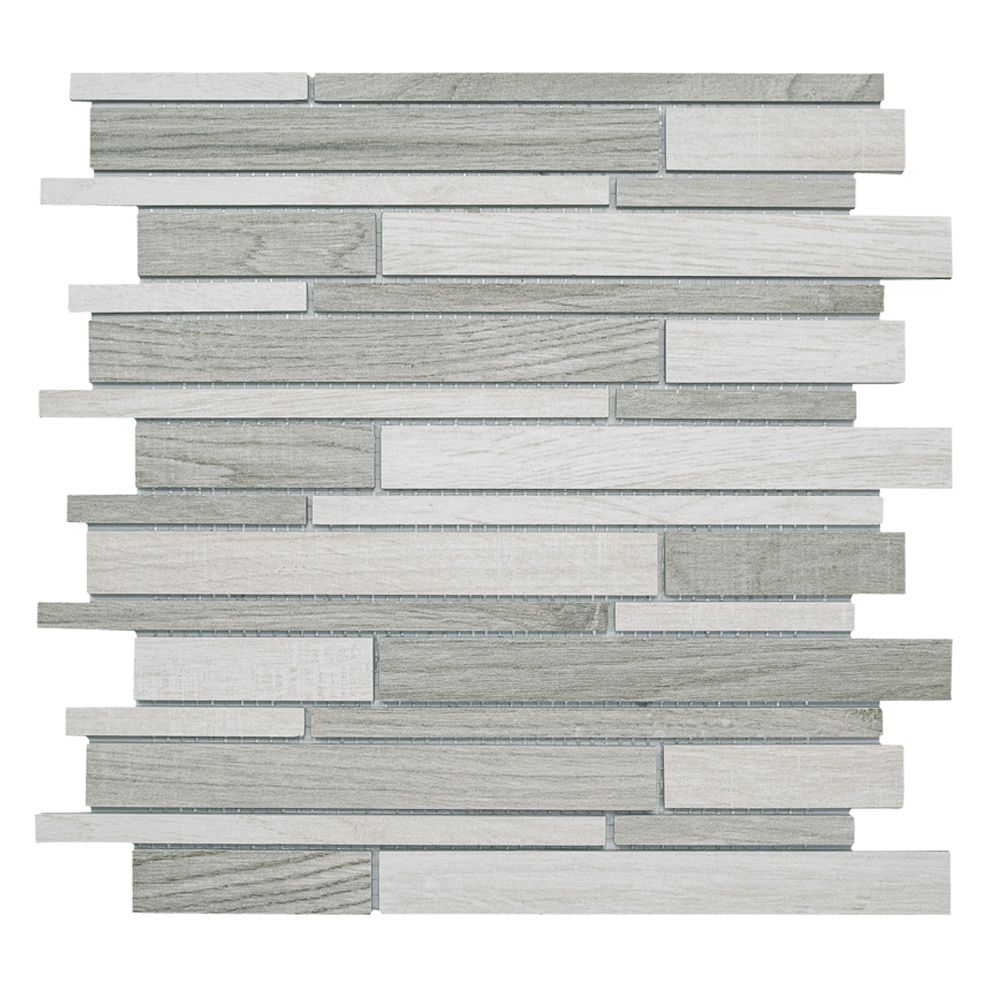 Mosaico MULTI WOOD-2  beige/grigio porcellanatomosaik