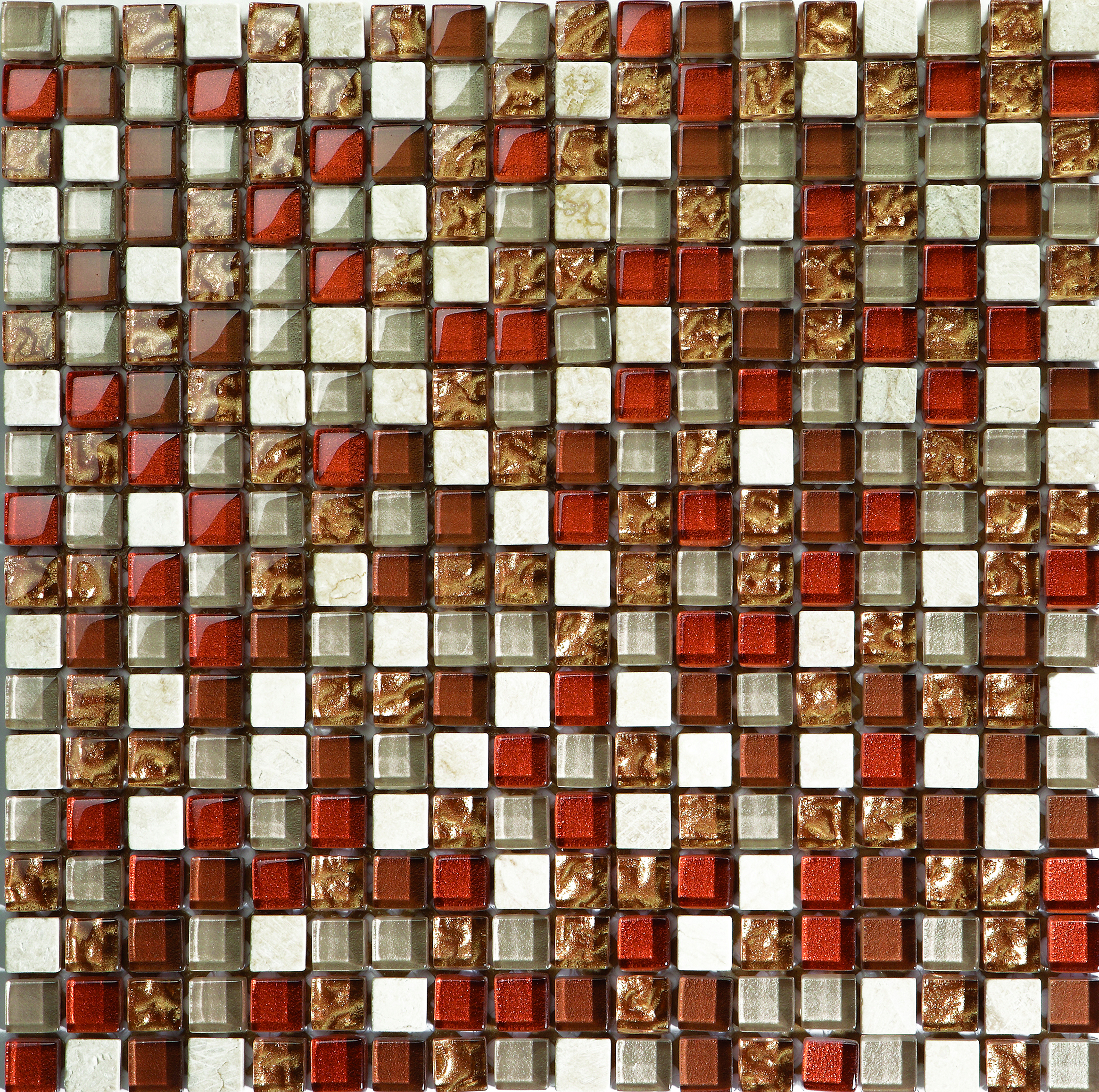 NEU-toroNTO rot/goud mix 1,5x1,5